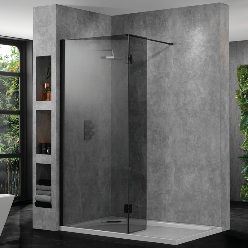 Jackoboard Aqua Flat Wet Room Shower Tray & Drain: 800 x 800 x 20mm